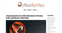 Desktop Screenshot of coffeekettles.com