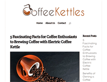 Tablet Screenshot of coffeekettles.com